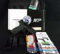 Smith and Wesson M&P9 Shield X Bundle 9mm Black 3.6" Green Dot NEW 14955