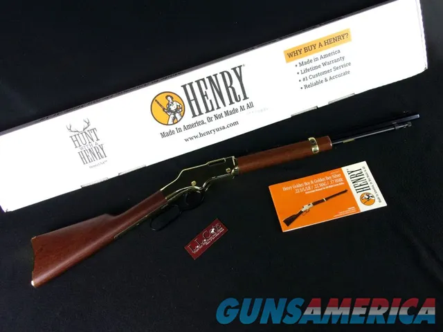 Henry Golden Boy Youth 22lr 17" Walnut/Brass NEW H004Y