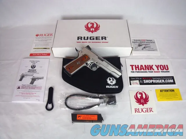 Ruger SR1911 Full Size Stainless 45ACP 5...