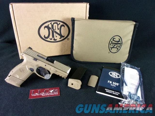 FN 509 Compact FDE 9mm 3.7" Dark Earth N...