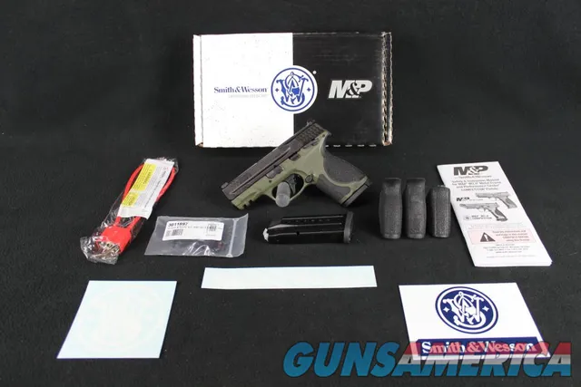 Smith & Wesson M&P9 M2.0 Metal Compact 9mm OD Green 3.6" Safety NEW 14652