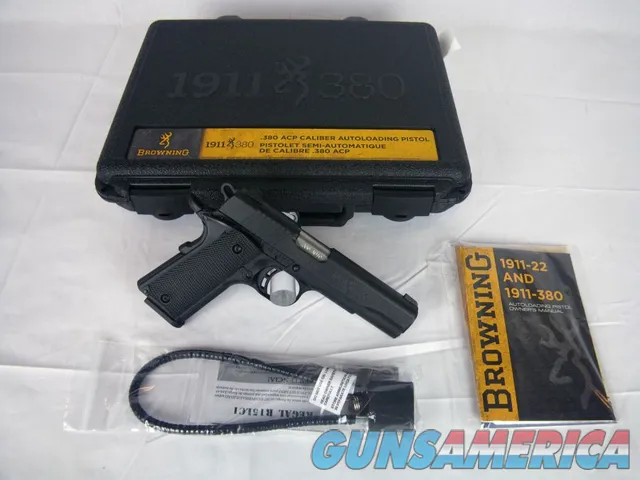 Browning 1911-380 Black Label 380 ACP 4.25" NEW