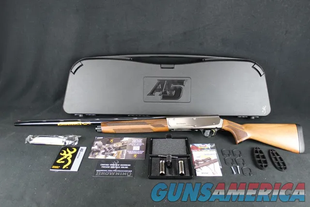 Browning A5 Upland Matte Nickel/Turkish Walnut 20ga 26" NEW 3" 0119036005