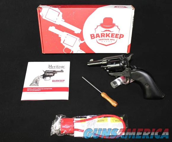 Heritage Barkeep 22lr Black 2” NEW BK22B...