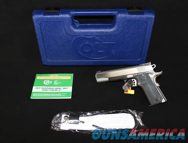 Colt Gold Cup 45 ACP Two-Tone 5” Stainle...