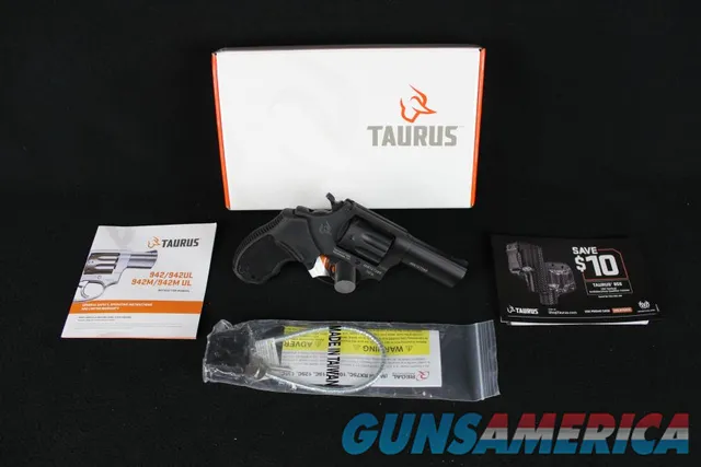 Taurus 942 Revolver 22WMR Matte Black 3&...