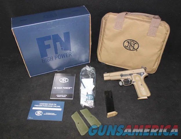 FN High Power FDE 9mm 4.7” NEW 17 Round ...