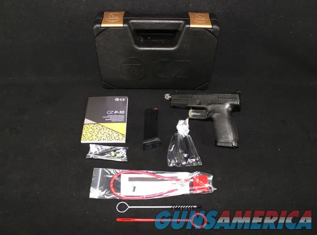 CZ P-10 C Optics-Ready 9mm 4.6” Matte Bl...