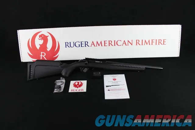 Ruger American Rimfire 22WMR 16.1" Threaded NEW Black 8392