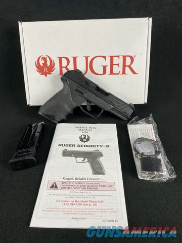 Ruger Security-9 9mm 4" Black Pistol NEW...