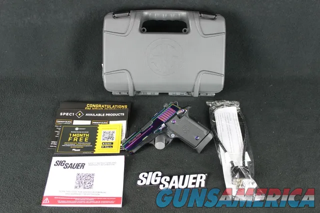 Sig Sauer P938 9mm 3" Rainbow Titanium F...