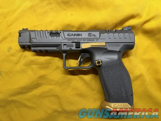 Canik TP9 SFx Rival 9mm Gray/Gold Competition Pistol