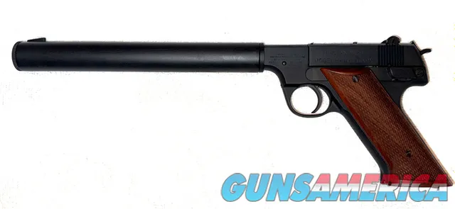 High Standard HD Military .22 LR Suppressed Pistol