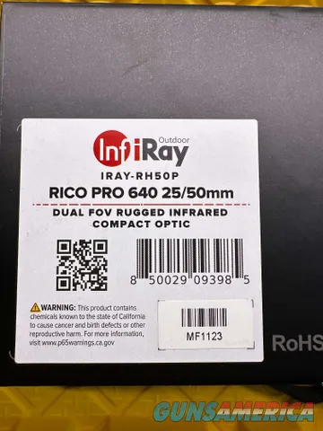 iRay RICO RH50R PRO 640 Thermal Rifle Scope