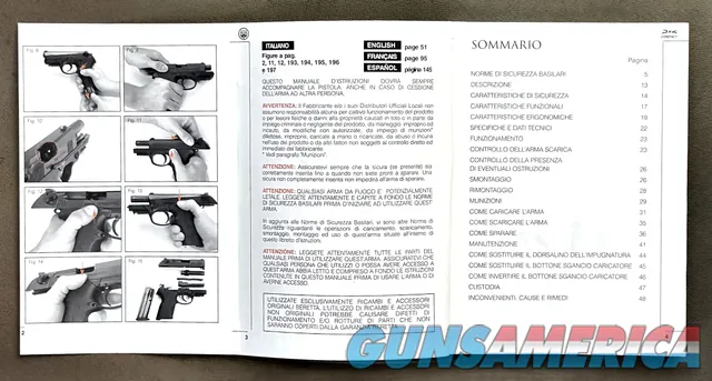 Beretta PX4 Storm Compact Original Owner’s Instruction Manual