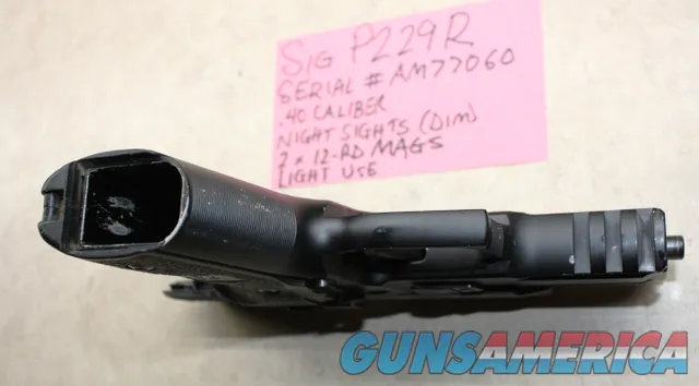 Sig P229R Compact .40 Caliber Pistol, 2 x Mags, DA/SA, Light Use