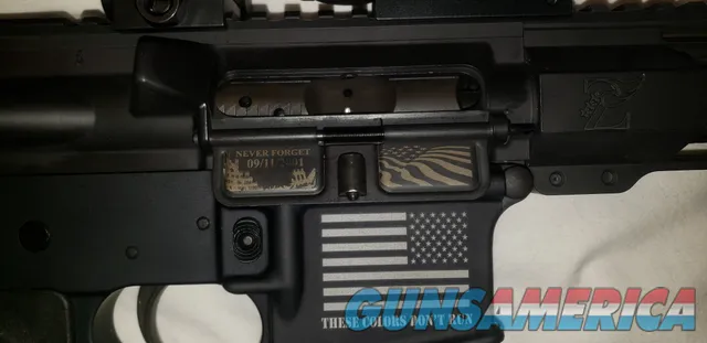 Custom built 5.56 AR-15 Anderson Lower SS 223 wylde upper, 9/11 Tribute Engraved