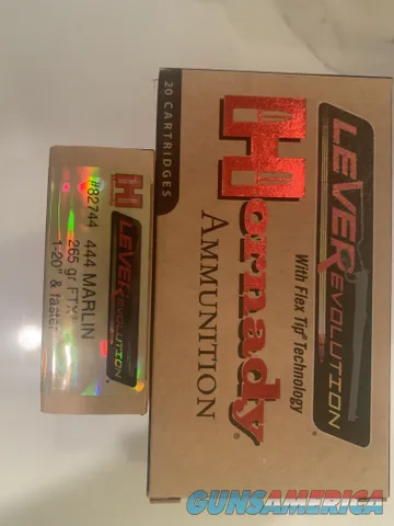 Hornady LeverEvolution .444 Marlin 265gr...