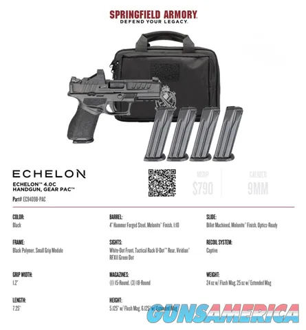 Springfield Echelon 4.0C Gear Up 9mm w/ ...